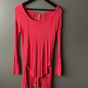 Free People coral long sleeve